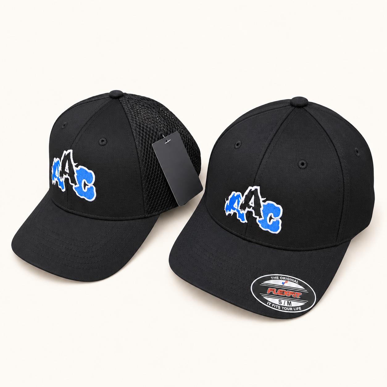 AAC Logo Caps in Black